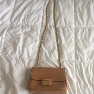 Leather cross body bag